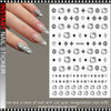NAIL STICKER Cartoon, Hello Kitty & LV Black #DH-538